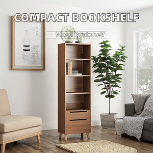 Modern minimalist style bookshelf, home living room and <b>bedroom</b> storage rack, floor-standing, no-drill storage <b>shelf</b> - Product Image 3