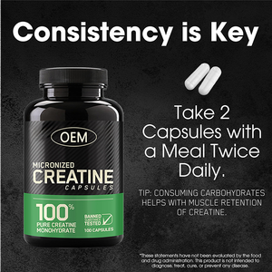 <span class=keywords><strong>OEM</strong></span> all'ingrosso integratori sportivi micronizzati pura creatina monoidrato capsule - Product Image 5