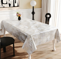 Nappe en PVC Imprimée, Imperméable, Anti-taches, Lavable, Housse de Table en Vinyle, Taille Personnalisée pour la Maison, l'Hôtel, la Décoration de Banquet