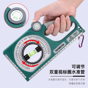 Regla de Ángulo Tusen de 230 mm, Herramienta de Nivelación Magnética con Nivel de Burbuja Ajustable para Medición en Ingeniería Civil - Product Image 1