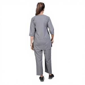 Tenue Médicale Professionnelle Femme – Blouse et Pantalon Extensibles pour Hôpital, Médecin, Infirmière – Fabricant OEM, Vente en Gros - Product Image 4