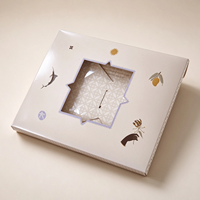 Boîte en papier personnalisée de qualité supérieure pour échantillons de parfum, emballages avec fenêtre transparente, boîtes d'échantillons de parfums