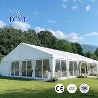 Tente de réception extérieure transparente pour événements et mariages, fabrication OEM chinoise