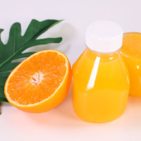250ml Vanjoin Vente en gros Bouteille de jus en plastique vide clair pour eau froide boisson café boissons avec couvercle blanc