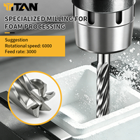 Fraiseuse CNC pour mousse HSS EPS EVA 34 40 50 mm, fraise verticale à fond plat, foret de gravure CNC pour mousse