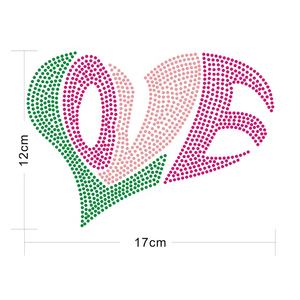 Ferro su accessori di abbigliamento fabbrica personalizzato lettere <span class=keywords><strong>colorate</strong></span> nome Logo cristallo Hotfix strass trasferimenti di calore per indumento - Product Image 3