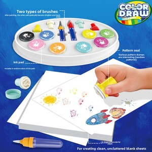 Set di Pennelli Magici Phantom per Bambini, Carte Educative, Espositore in Plastica, Set per <span class=keywords><strong>Disegno</strong></span> e Graffiti, Età 4-6, Giocattolo Interattivo per Bambini - Product Image 2