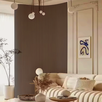 KASARO Panneau mural insonorisant design incurvé en feutre MDF Panneau acoustique incurvé Panneau mural flexible 3D
