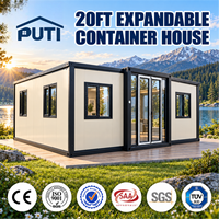 Maison Modulaire Mobile Préfabriquée Extensible en Conteneur, Installation Rapide, Étanche, 40, 30, 20 pieds, 2, 3, 4, 5 Chambres, Tiny House