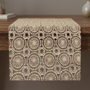 51/52" Embroidered Woven DTY <b>Yarn</b> <b>100</b>% <b>Polyester</b> Mesh Fabric Wholesale Use Upholstery Curtains Dresses Garments Made in China - Product Image 3