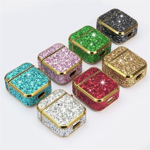 ใหม่ Glitter Bling Air Pods 1/2เคสพร้อมตะขอพวงกุญแจเพชร<span class=keywords><strong>ด</strong></span>ีไซน์สุดหรูสำหรับ Apple Airpods 1 2 - Product Image 6