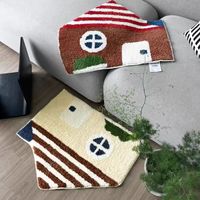 Usine 100% fait à la main touffetage tapis de sol poinçon aiguille tapis de porte tapis personnalisation motif tufté tapis pour salon décor