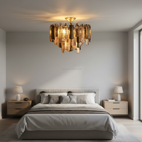 Lampes de plafond de luxe pour salon de villa, lustres suspendus Elliot Grande pour maison moderne, salle à manger, salon