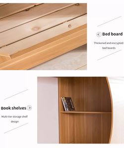 Школьная мебель для детей, спальня, товар, чердак, деревянная Коммерческая двухъярусная кровать с лестницей, детское маленькое пространство - Product Image 5