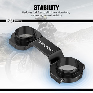 NICECNC Stabilisateur de fourche de moto amélioré, pince de fixation pour <span class=keywords><strong>Suzuki</strong></span> <span class=keywords><strong>DR650S</strong></span> DR650SE 1996-2024 2022 2023 - Product Image 4