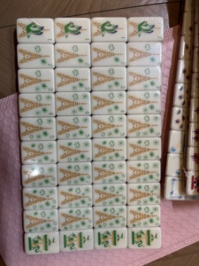 Juego <span class=keywords><strong>de</strong></span> Mahjong Estilo <span class=keywords><strong>Cascanueces</strong></span>, Fichas Rosadas <span class=keywords><strong>de</strong></span> Ballet, Pintadas a Mano, Diseño Americano, Personalizado OEM, Completo - Product Image 3