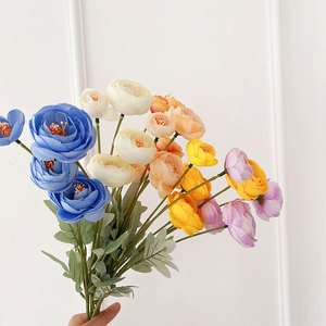 Flores Artificiales de Rosa del Té y Flor de Loto, Flores de Seda de Alta Simulación, Decoraciones para Bodas, Arreglos Florales para Mesa - Product Image 1