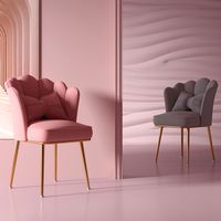Einfaches modernes Design Samt Metall Bein Schlafzimmer Zimmer möbel rosa Farbe Großhandels preis Hochzeit Hotel Esszimmers tühle