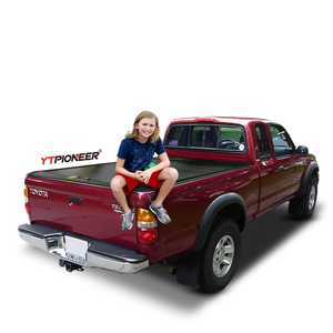 ฝาครอบกระบะท้ายรถกระบะโตโยต้า ไฮลักซ์ รุ่น Conquest ยี่ห้อ YTPIONEER ทำจากอลูมิเนียมแบบแข็งพับเก็บได้ - Product Image 1