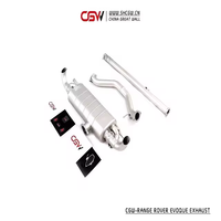 CGW prix usine Valve silencieux d'échappement double embouts Catback tuyaux d'échappement pour Range Rover Evoque 2.0T année 2009 à 2020