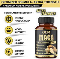Capsules de Maca Rouge 60/150 Pièces 8050 mg – Complément de Tribulus Terrestris, Racine d'Ashwagandha, Racine de Maca, Racine de Ginseng pour la Force Masculine