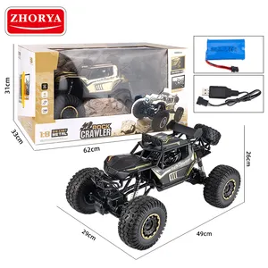 Leemook 2024 2.4G Electric Climbing Off Road Remote Control Car Toy 1/8 Big Rock Crawler High Speed Rc Monster Metal Truck Car