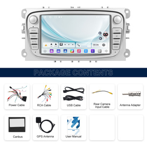 Podofo pour <span class=keywords><strong>Ford</strong></span> Focus Mondeo <span class=keywords><strong>C</strong></span>-<span class=keywords><strong>MAX</strong></span> S-<span class=keywords><strong>MAX</strong></span> Galaxy II Kuga 7'' Double Din <span class=keywords><strong>Autoradio</strong></span> Android CarPlay sans fil Android Auto <span class=keywords><strong>GPS</strong></span> WiFi - Product Image 6