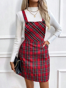 knee length dresses for ladies Dresses: Shop classic check midi dress online at bebaakstudio.com – Bebaak main image 0