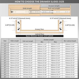 Sneida 225kg Công Suất Nhiệm Vụ Nặng Nề Bóng Mang Ngăn Kéo Slide Mở Rộng Đầy Đủ 3-Giai Đoạn Cho Truckrv Hộp Công Cụ Và Lưu Trữ Ngăn - Product Image 3