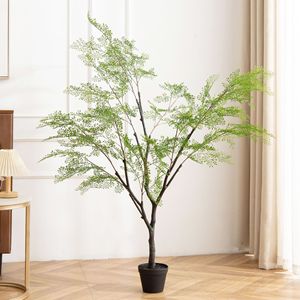 Plante artificielle de fougère Meng Jie, grande plante décorative d'intérieur, verdure artificielle haut de gamme pour la maison, le bureau, l'ameublement, le bonsaï - Product Image 4