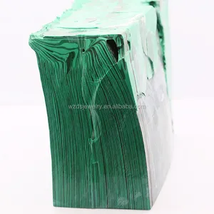 Malachite synthétique rugueux non coupé en gros vert pierres précieuses malachite prix des matières premières