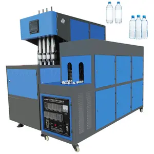 Máquina de soplado de botellas de plástico PET preforma, soplador de botellas, máquina de fabricación de botellas de agua de 4 cavidades