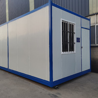 Maisons conteneurs modulaires préfabriquées portables en acier 6*3*2.8m/20ft carrés, modernes, compactes, à panneaux sandwich, pour entrepôt