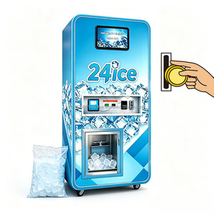 Máquina Expendedora de Hielo Comercial YISO de 360 kg Diarios, con Filtración RO de 5 Etapas, Kiosco de Hielo Automático para Supermercados con Múltiples Métodos de Pago - Product Image 1
