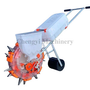 耐用的双容器手推式玉米播种机，集成营养素，适合农场使用，高产地块种植 - Product Image 5