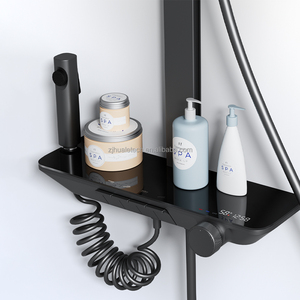 Columna <span class=keywords><strong>de</strong></span> <span class=keywords><strong>Ducha</strong></span> Moderna Termostática HL555F7 con Diseño <span class=keywords><strong>de</strong></span> Teclas <span class=keywords><strong>de</strong></span> Piano, Cromada y Pulida, con Cabezales <span class=keywords><strong>de</strong></span> <span class=keywords><strong>Ducha</strong></span> Multifunción - Product Image 3