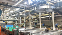 Ventilateur de plafond pour bâtiment de 1,5 m avec moteur, 5 pales en alliage d'aluminium, pour ventilation de fosse à fumier, options de montage multiples et contrôle des mouches