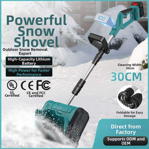 Souffleuse à neige sans fil 21V pliable avec batterie au lithium pour le nettoyage de la neige à la maison, au garage, à l'école - Product Image 3