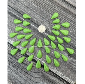 Llamativo verde Rosarita pera cabujón piedras preciosas sueltas para la fabricación de joyas anillos personalizados pendientes colgantes y únicos - Product Image 1