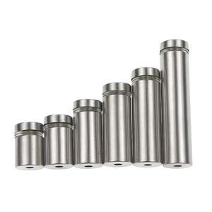 Acero inoxidable dorado, dorado, plateado, Blanco, Negro, espejo, vidrio, señal publicitaria, soporte de montaje, tornillo separador, clavo para vidrio - Product Image 5