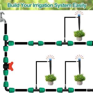 Conector de Tubería de Riego por Goteo Xia Ze 16PE Verde, Acoplamiento para Tubería de Agua, para Horticultura, Agricultura, Sistema de Microaspersores - Product Image 4