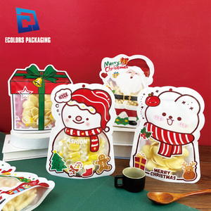 In Stock Wholesale Price Colorful Snacks Cookies Design Children Candy Christmas <strong>Holiday</strong> Decorations Gift Packaging Pouch <strong>Bag</strong> - Product Image 1