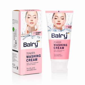 Balry Tender Yıkama Kremi 150ml Sabun Bazlı Yüz Temizleme Kremi, Kuru ve Hassas Ciltler için Cadı Fındığı ve Bambu Özü ile - Product Image 3