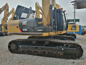 Excavadora de cadenas CAT329 usada de 29 toneladas con motor Caterpillar C7 original en buen estado de funcionamiento, maquinaria de construcción para exportación. - Product Image 4