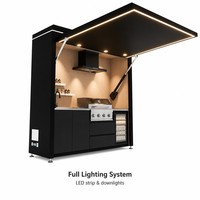 Dapur Luar Ruangan Grosir dengan Kanopi Motor, Grill Gas Arang, Penghisap Asap, Kulkas Minuman, Rangka Aluminium, Harga Pabrik