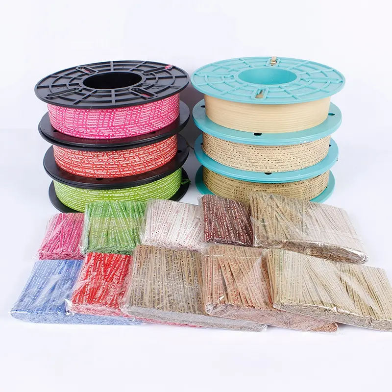 Laço de plástico colorido, fornecedor de fábrica, 10cm, gravata de torção/gravata de vedação/embalagem torcida/fechos de saco