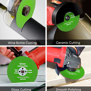 <span class=keywords><strong>Outils</strong></span> de coupe de verre à bas prix 4, 4 1/2 scie circulaire lame en céramique diamant roue de coupe verre vert disque de coupe - Product Image 5