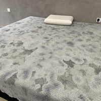 Tissu de matelas en fibre de bambou et latex, tissu tricoté respirant, couche d'air fraîche, tissu de matelas à couche d'air tricotée