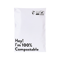 Pochette compostable imprimée sac auto-adhésif biodégradable sac postal d'expédition