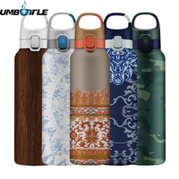 Meilleures ventes sur Alibaba Bouteille d'eau isolée en acier inoxydable de 20oz 600ml à double paroi en forme de vide Bouteille d'eau pour le sport